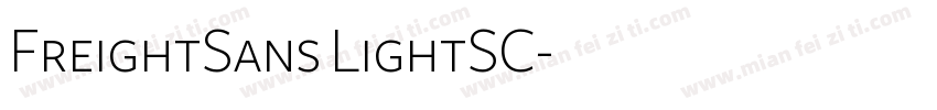 FreightSans LightSC字体转换